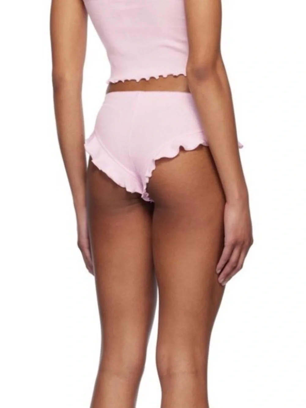 🎀 🍭 NWT SKIMS Logo Pointelle Panties | Bubble Gum | XS 🌸 ✨